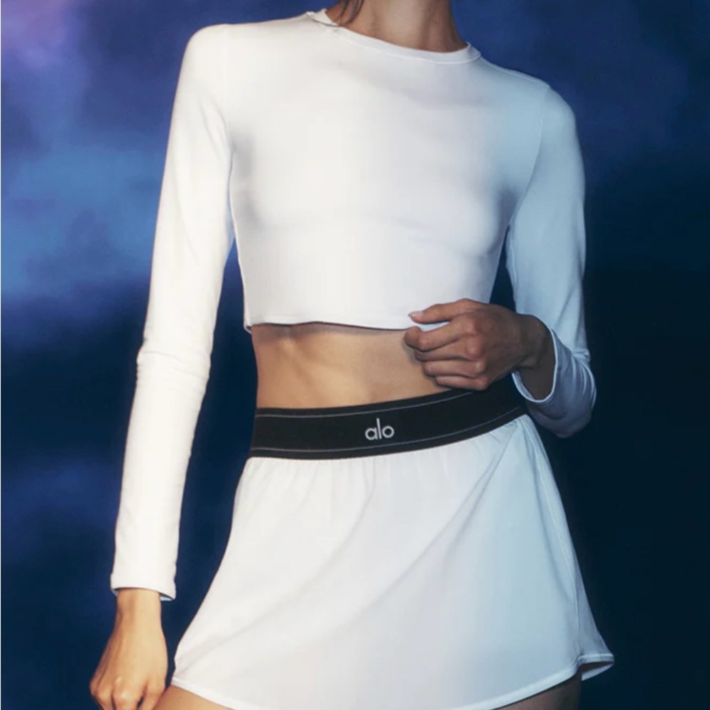 ALO Yoga White Mini Skirt